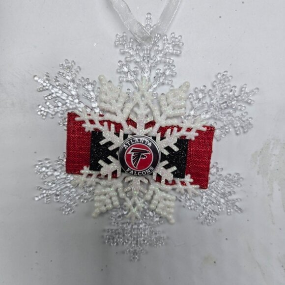 NWT Atlanta Falcons Ornament NFL Football Christmas Holiday Decor OOAK Handmade - Picture 2 of 4